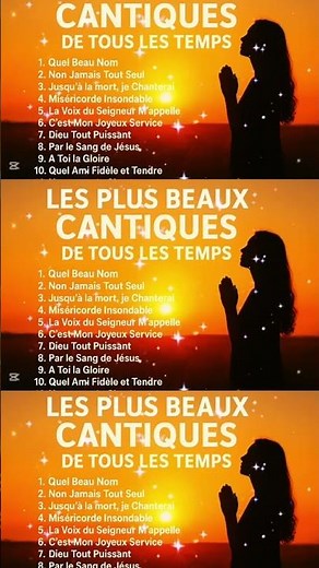 Les plus beaux Cantiques Chrétiens de tous les temps