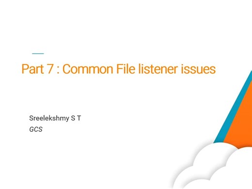 常见文件监听器问题