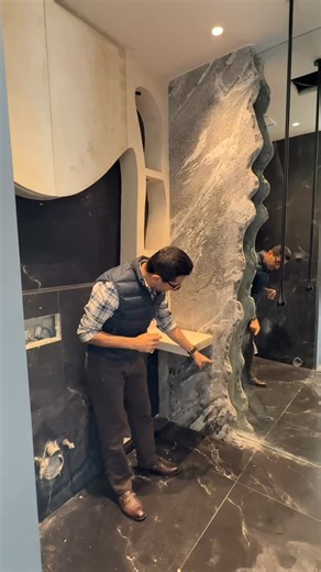 Ankur Ahuja on Instagram: "It’s fun to creative and different rather than just going with a typical pattern used everywhere! #ankurahujadesigns #interior #interiors #interiordesign #interiordesigner"