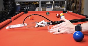 Over-Engineered Pool Stick Makes Losing Impossible