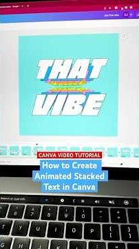 Canva Tutorial: How to Create Animated Stacked Text in Canva #canvatutorial #canvatips #canva