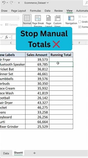 How to Calculate Running Total in Excel ✅