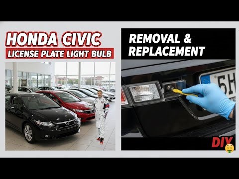 💡 Honda Civic License Plate Light Bulb Replacement (Tag Light DIY)