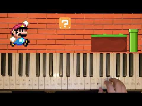 Super Mario Music | Easy Piano Tutorial #youtube #mario #games #music #tutorial #viral