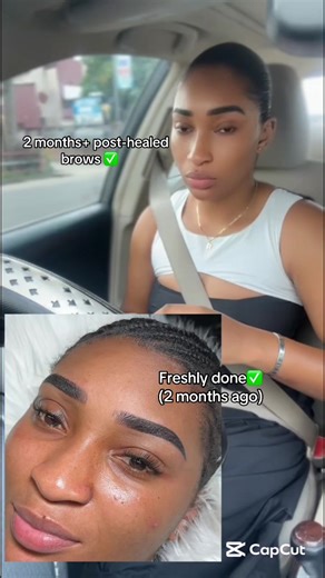 Fun fact- This beauty came in with old microblading done elsewhere, we corrected it and upgraded to combo brows ✅ This is 2months after look, brows are fully healed and now she’s repping beautifully #microblading #combobrows #healedbrows #bodysecretsmall #browartist