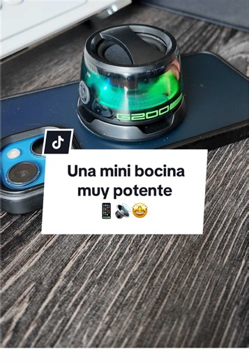 Mini bocina Bluetooth magnética con luces RGB G200