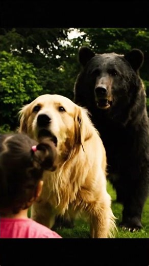 Incredible Moment: Hero Dog Saves Baby From Bear Attack!# shorts