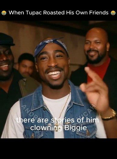 87K views · 2.6K reactions |  When Tupac Roasted His Own Friends  Tupac wasn’t just fire on the mic — he was savage with the jokes too. There are stories of him clowning Biggie, saying he ate too much, and roasting Suge Knight for acting “too hard.” The crazy part? Everyone laughed, even the ones he roasted. #Tupac #LovePac #reels #fypchallenge | Andrew Miller Micah 2 | Facebook