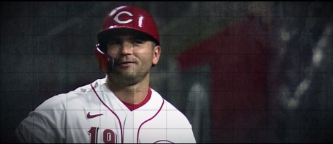Votto celebrates Larry Walker