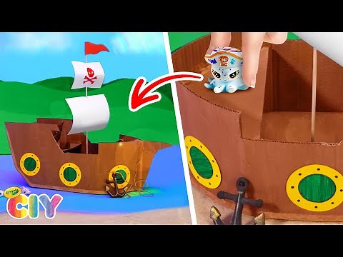 Cardboard DIY Projects for Kids | How to make a Cardboard Boat