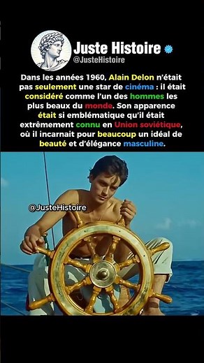 Alain Delon : l’homme le plus beau du cinéma ?#shorts