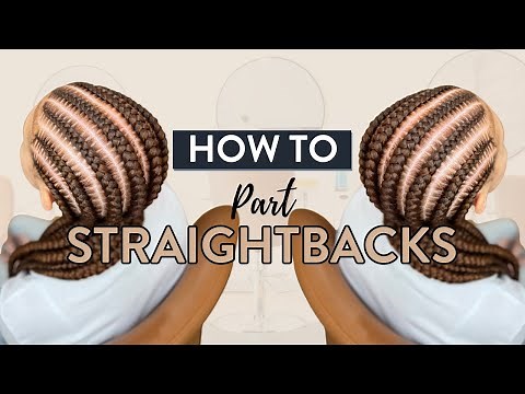 How to Part Straight backs 🙌🏾 | Even if you're a BEGINNER BRAIDER 💯