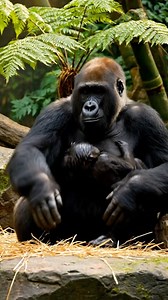 Jungle cuddles with this little one 🦍🤗🌿 | Gorilla Love