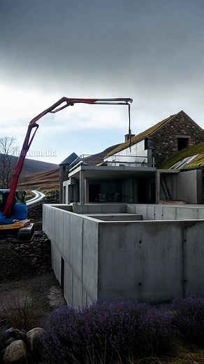 Giant Scottish Blackhouse Barn, Epic Highland Build! #construction #scotland #highland | The Daily Builder
