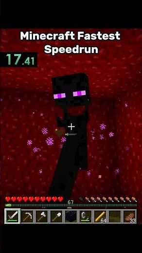 Fastest speed runner in Minecraft