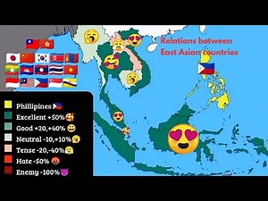 Relations between countries in East and south east of Asia 🌏(New Data)
