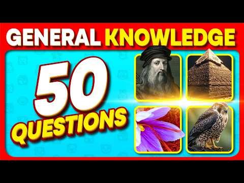 General Knowledge Trivia Quiz | 50 Questions | Easy to Hard