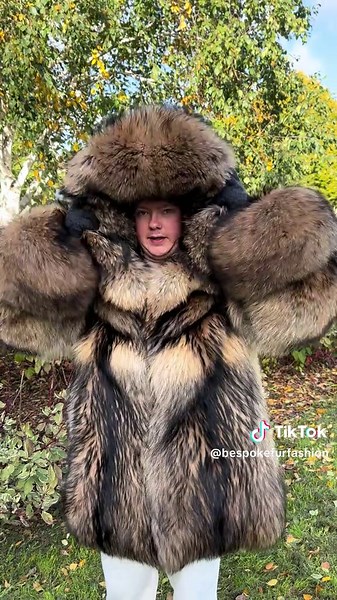 Saga Finn Raccoon Fur Coat - Stylish Winter Wear