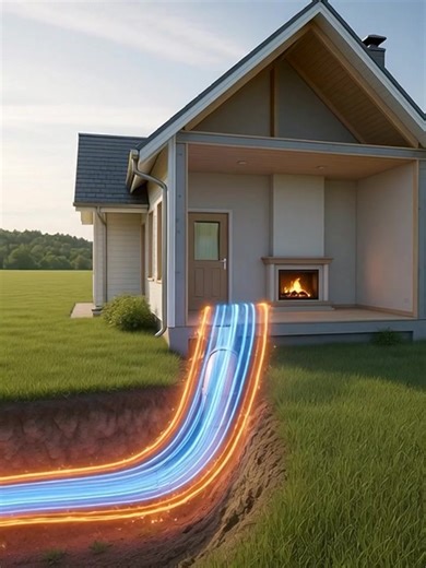 🌱🌬️ Interstate Air Tunnel for Natural Comfort 🌬️🌱 1️⃣ Air intake The external air enters the system through a specific outlet and begins the journey through the underground tube. 2️⃣ Buried Conduct The pipe installed at about 2 meters depth takes advantage of the stable temperature of the ground to regulate the air, cooling in summer and heating in winter. 3️⃣ Thermal exchange Along the underground path, the air gradually adjusts its temperature until it reaches more comfortable levels befor