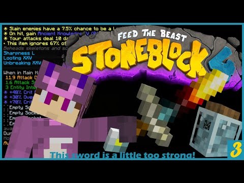 Stoneblock 4 -Minecraft Modpack- THIS is my ultimate Mek setup? Moo's fluids? & the OP sword -03-