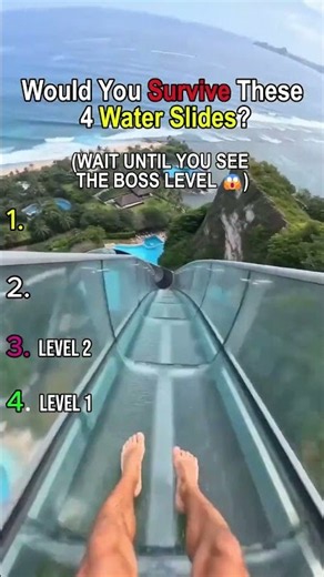 Would You Ride These 4 Water Slides?