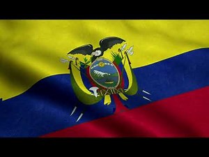 [10 Hours] Ecuadorian Flag Waving - Video & Audio - Waving Flags