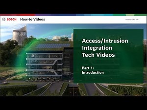 Bosch Security - AMS B/G Integration - Part 1 Introduction