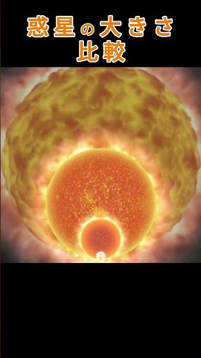惑星の大きさ比較 #宇宙 #天文学 #science