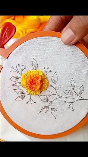 Beautiful Cast on stitch embroidery tutorial 🪡🧶🪡🧶