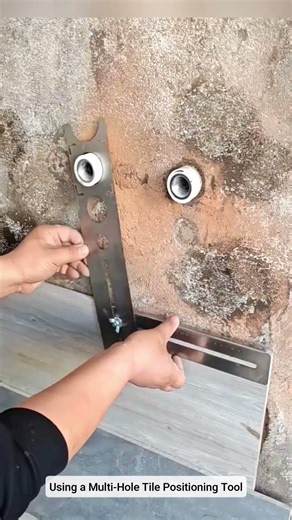 Using a Multi Hole Tile Positioning Tool