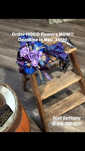 Order HOCO flowers NOW! Deadline is November 30th! #flowers #homecoming #flowershop #eventflowers | Sparkling Blooms & Blessings