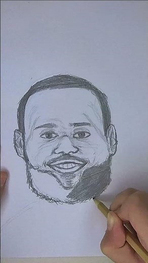 Sketching LeBron James | Realistic Pencil Portrait ✏️🏀