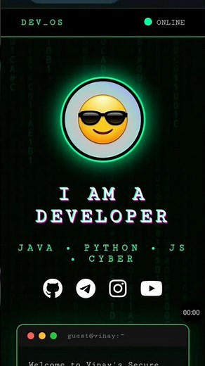 Free Hacker Theme Website Source Code | HTML CSS JavaScript