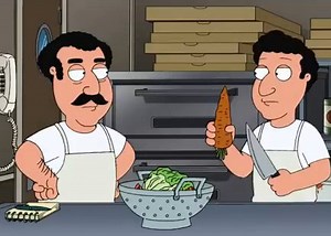 Craving a warm salad on National Pizza Day. 🍕 | Family Guy