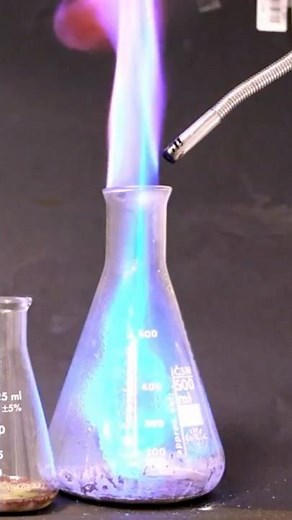 🔥🔵THE ELEVATOR FLAME 🔥🔵 #chemistry #experiments #physicschemistry #science #chemistry #combustion