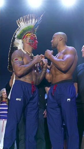 A última encarada antes de uma das maiores lutas do ano: Alex Poatan x Ciryl Gane! 🔥 #UFCWhiteHouse