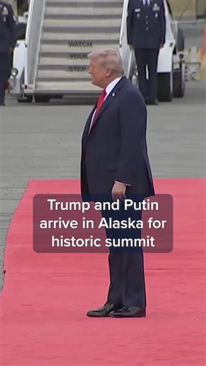 Russian President Vladimir Putin has landed in Alaska for high-stakes talks with President Donald Trump, who seeks to negotiate a ceasefire in Russia’s war with Ukraine. Trump greeted Putin on an Anchorage tarmac shortly after the Russian leader’s plane landed around 10:50 a.m. local time, or 2:50 p.m. ET. Trump had arrived earlier. More details: cnb.cx/45zQaeV | CNBC