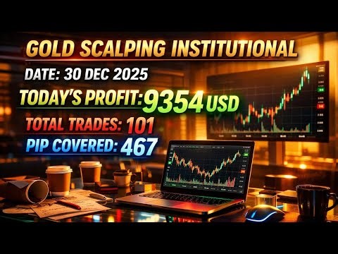467 pips Profit Today 30 Dec| Live Gold Trading | #XAUUSD & Institutional Order Flow | #goldtrading