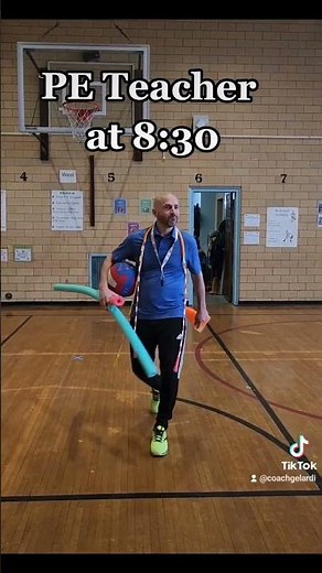 The day in the life of a PE teacher! 🤣 #physed #physicaleducation #pe #shorts