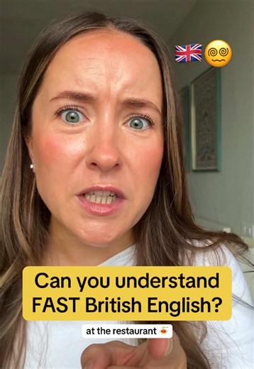 Fast English listening challenge - at a restaurant! 🍝🇬🇧 Definition screenshots are the Sylvi app ☺️ Practise your English and learn native English phrases. Try it through the link in my bio ☺️ Note: I’m just showing you how native speakers speak quickly to each other. It’s NOT necessary to understand or learn them! Useful if you’re visiting the UK though ☺️ Comment your score below!👇 #englishquiz #englishlisteningchallenge #sylviambassador #speakenglish #britishenglish English listening chal
