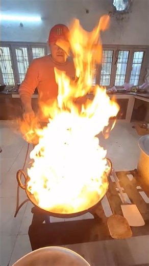 Fire fry vegetable #fire #cooking #vibes #kitchen #dangerous