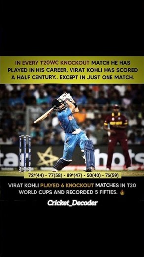 King Kohli In Knockouts 👀🤯