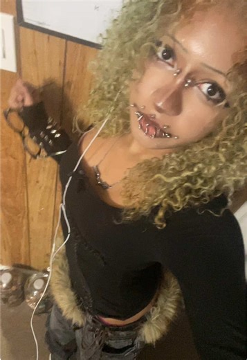 Emo DIY Fashion with Thrifted Finds and Piercings