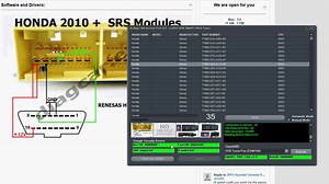 AirBag Service Tool / SmartOBD HONDA Renesas H8SX REPAIR CRASH DATA by OBD2