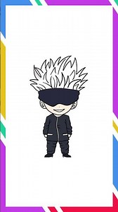 Satoru Gojo – Easy Cartoon Drawing Tutorial