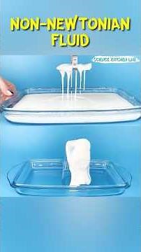 Non-Newtonian Fluid: The Liquid That Turns Solid When You Hit It | Oobleck Experiment #science