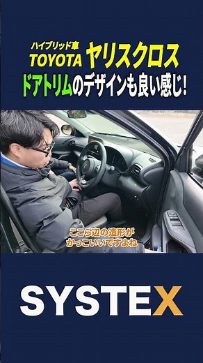 The door trim design of the Yaris Cross looks great!! #toyota #yaricross #car #suv