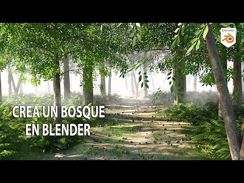 Como Crear un Bosque en BLENDER