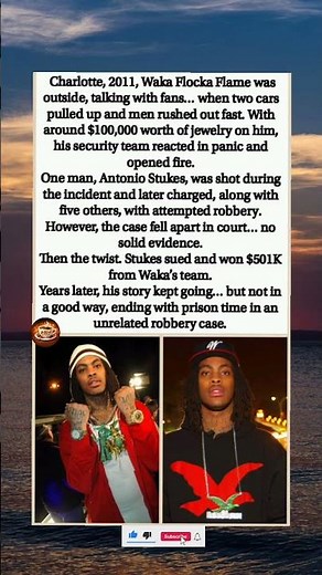 Waka Flocka Flame: The Charlotte Incident That Turned Into Legal Fallout 🔥⚖️ #viral #shorts