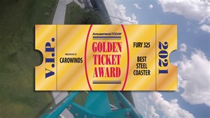 Fury 325 was just named Best Steel Coaster for 2021 by Amusement Today, making it a SIX-TIME Golden Ticket Award winner! ✨ | Carowinds